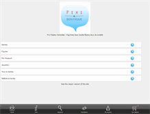 Tablet Screenshot of pixiboutique.com